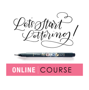 Let's Start Lettering Online Course | Amanda Arneill