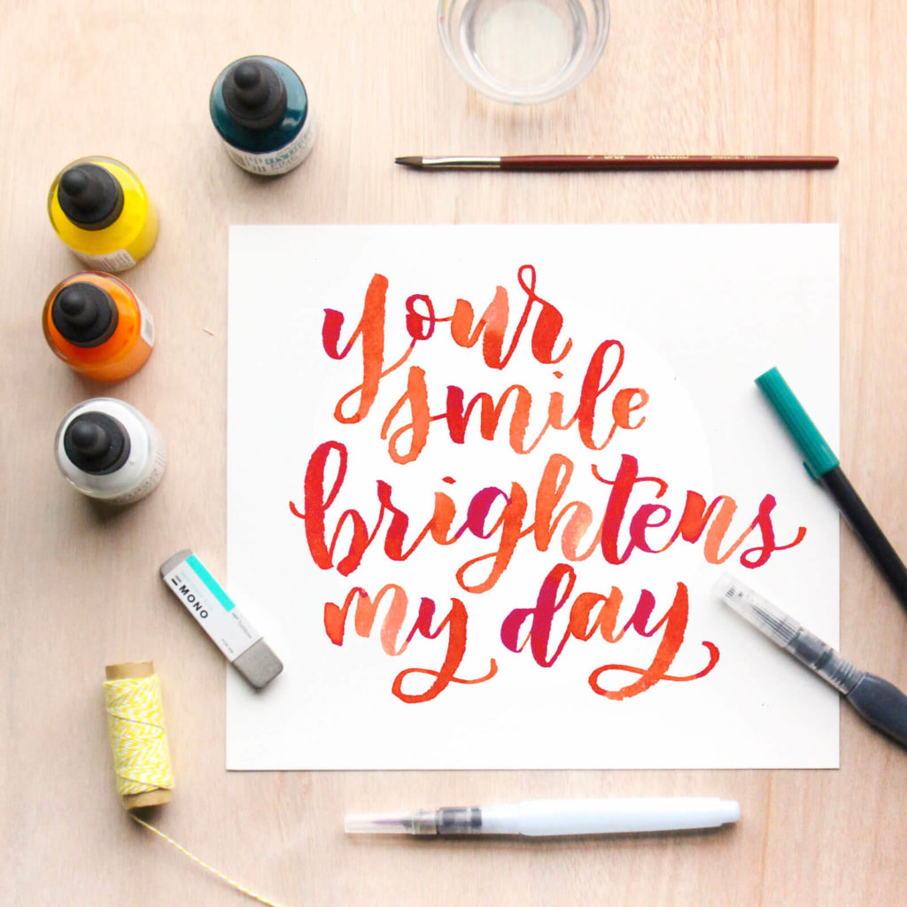 your-smile-brightens-my-day-amanda-arneill-hand-lettering