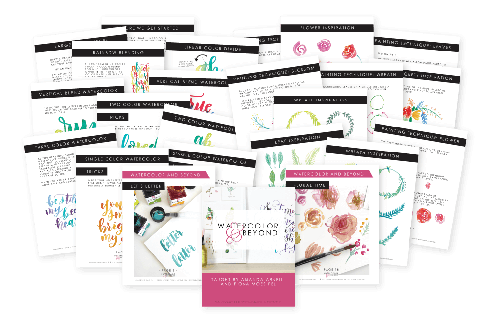 Watercolor and Beyond Worksheets