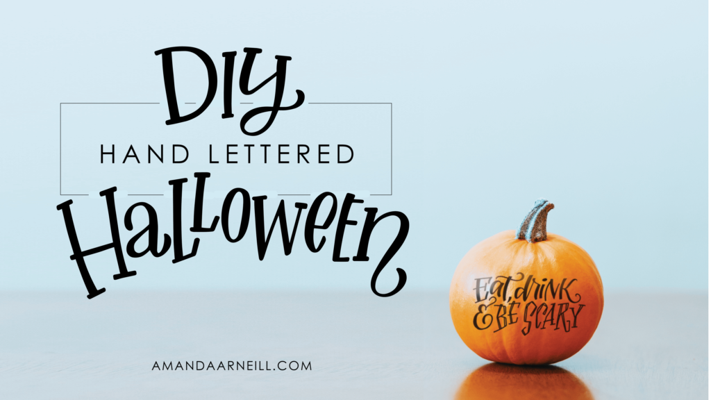 DIY Hand Lettered Halloween Tutorial Image