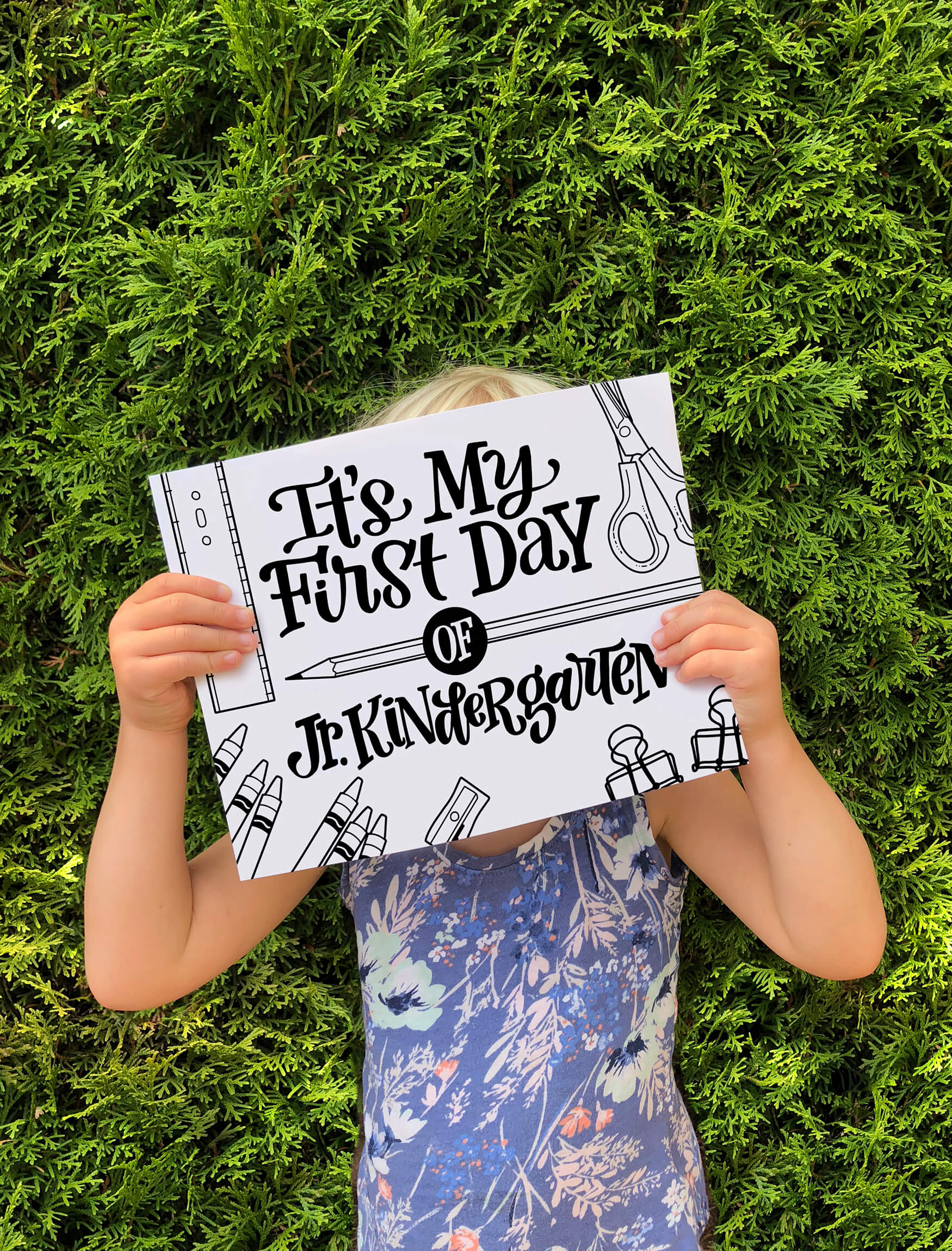 Get your free, downloadable, hand lettered "It's my first day of school" with a variety of "first" options from amandaarneill.com