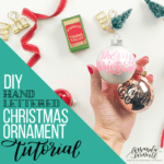 Find all of the tips, tricks and best pens to use to create your own, personalized, hand lettered Christmas ornaments with this free video tutorial and fully linked supply list from Amanda Arneill of amandaarneill.com