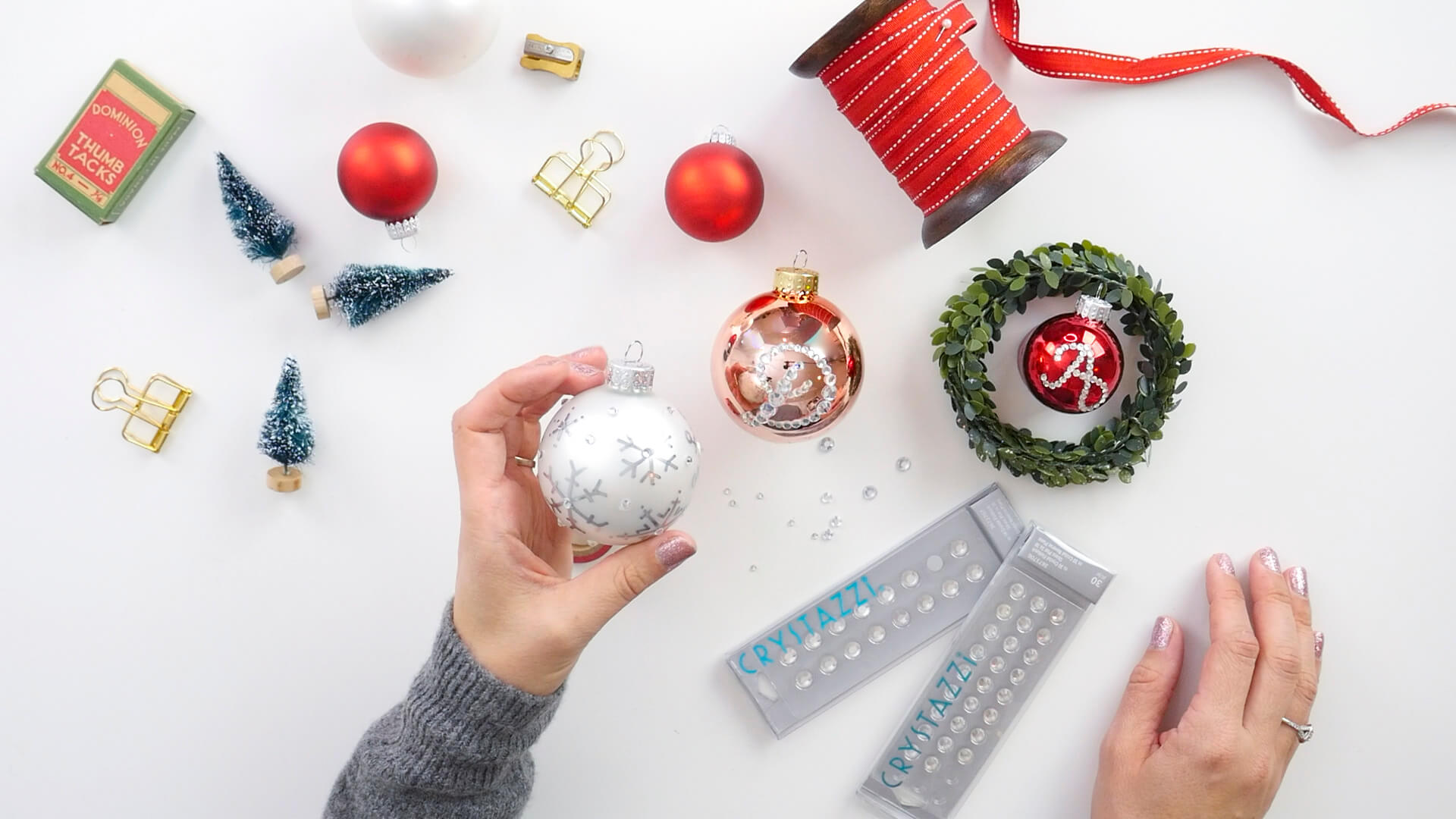 Download Bejeweled Hand Lettered Christmas Ornaments Amanda Arneill Hand Lettering PSD Mockup Templates