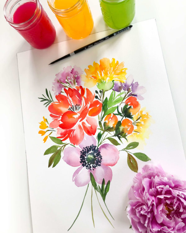 Learn how to quickly create breathtaking watercolor floral compositions in this online, self-paced, beginner-friendly course taught by Jeannie Dickson and Amanda Arneill.