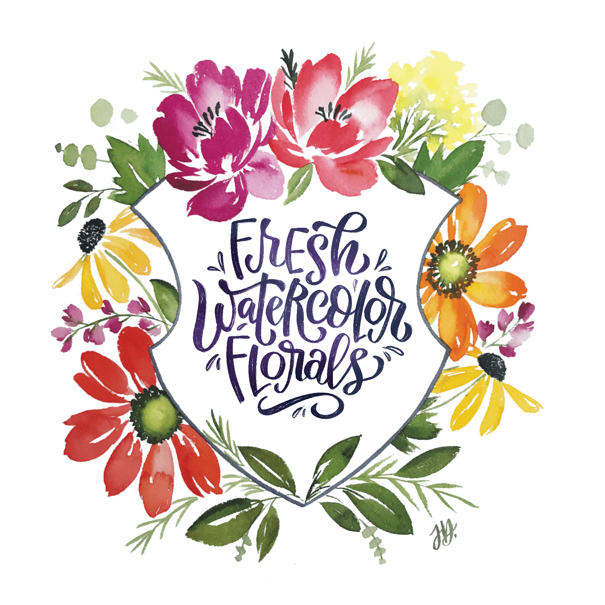 Watercolor Loose Florals Masterclass (10+ courses to get you