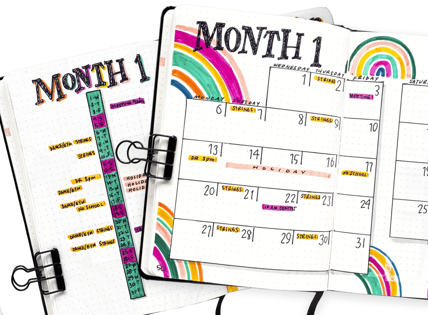 Monthly Calendar Projects