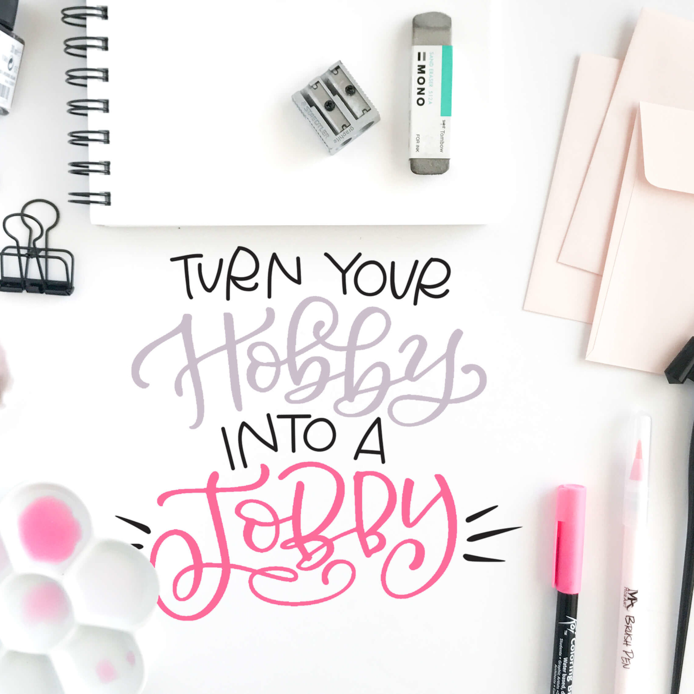 Get help turning your lettering hobby into a job with this online course from Amanda Arneill at amandaarneill.com